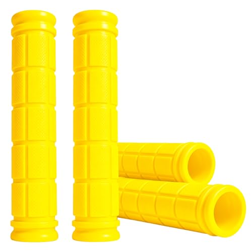 2 Pairs Bike Handlebar Grips for Bikes - color: Yellow