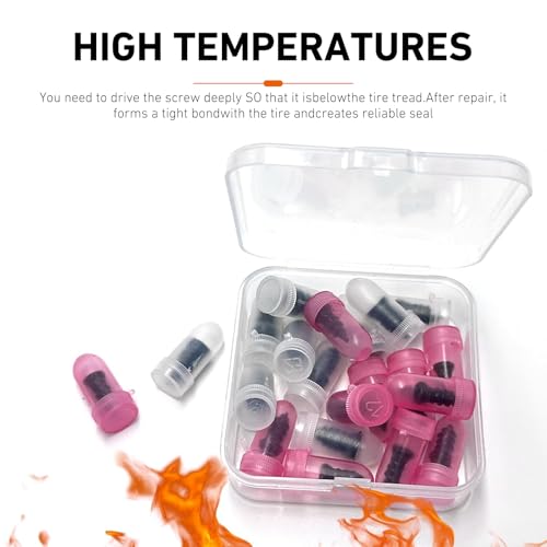 Tire Repair Rubber Nail Kit, Quick Flat Tire Screw Plugs Repair Kit, Patch Plug Pliers & Organizer Case, Fast Self-Service Tire Plug Puncture Repair for Car, Truck, Suv and Motorcycles - size: All-in-One Tire Repair Kit