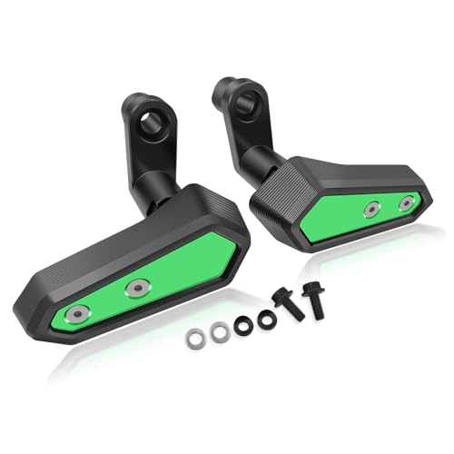 for NINJA500 Z500 SE Ninja 500 z500 se 2024 2025 2026 Accessories Engine Anti-Fall Protection Cover Motorcycle Body Anti-Fall Block Side Cover Protection Frame Slider Impact Engine Drop pad (Green) - color: Green
