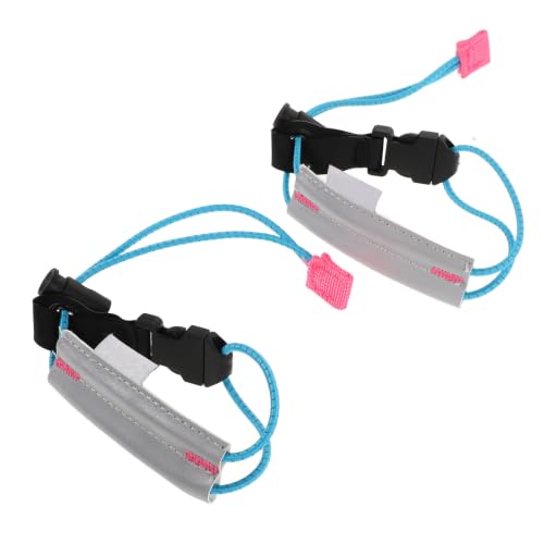 SEWACC 2 Pcs Reflective Bicycle Pants Cuff Bands with Adjustable Elastic Polypropylene Fiber Straps for Outdoor Cycling and Night Walking Safety Gear