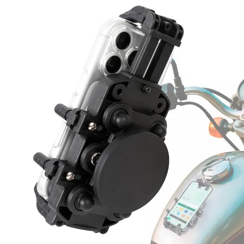 Magnetic Motorcycle Phone Holder - 66 lb Magnetic Pull, Anti-Vibration Heavy Duty Mount for Gas Tank, Universal for iPhone Samsung 4.7-7.2'' Cell Phones