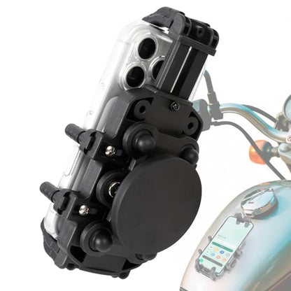 Magnetic Motorcycle Phone Holder - 66 lb Magnetic Pull, Anti-Vibration Heavy Duty Mount for Gas Tank, Universal for iPhone Samsung 4.7-7.2'' Cell Phones