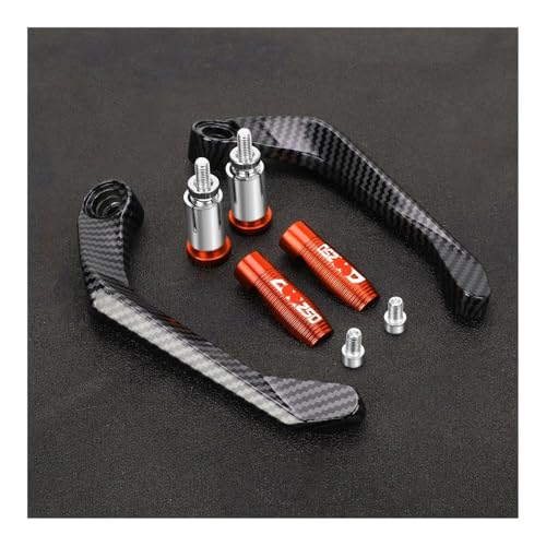 Motorcycle Handlebar Grips Brake Clutch Levers Guard Protector Handguard FOR CBR250 CBR 250 CBR250R CBR250RR 2011-2024 - color: Orange With Logo