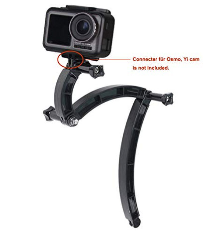 3-in-1 Curved Arced Extension Arms in Different Lengths(7.5/13.5/19.5cm) Compatible for Gopro Series, SJCAMs, Geekpro and Other Action Cams ect.