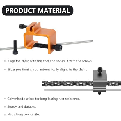 Motorcycle Chain Alignment Tool Chain Adjuster Universal for Motorbike Bike ATV Easy to Use, Ensures Accurate Chain Alignment Tool