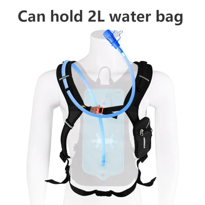 Outdoor Cycling Backpack, 18L, Black - color: red, size: Backpack and Water Bag
