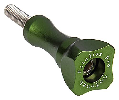 Fotodiox GoTough 35mm Green Metal Thumbscrew Compatible with GoPro HERO3, HERO3+, HERO4, HERO5, HERO6, HERO7 2-Prong Mounting System Pro - color: Green, size: Medium