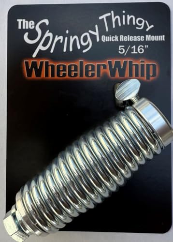 Spring Mount, 5/16," Wheeler Whip, Springy Thingy, Quick Release, Safety Flag Holder, UTV, ATV, ATC, Motorcycle, Boat, Side by Side, Lawnmower, Fits 5/16", .3125 Diameter Pole