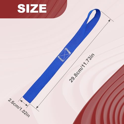 6PCS Soft Loop Tie Down Straps, 1,500 Load Capacity & 4,500 Lbs Breaking Strength, Heavy Duty Tie Down Loops for Securing ATV, UTV, Dirt Bikes, Scooters, Motorcycles, Lawn Garden Equipment