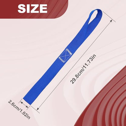 6PCS Soft Loop Tie Down Straps, 1,500 Load Capacity & 4,500 Lbs Breaking Strength, Heavy Duty Tie Down Loops for Securing ATV, UTV, Dirt Bikes, Scooters, Motorcycles, Lawn Garden Equipment
