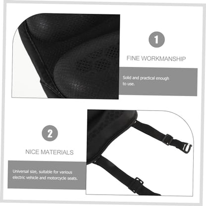 Amosfun Motorcycle Seat Cushion Pad Honeycomb Gel Design Breathable Motorcycle Seat Cover for Long Rides Fit for Motorcycles Electric Bikes
