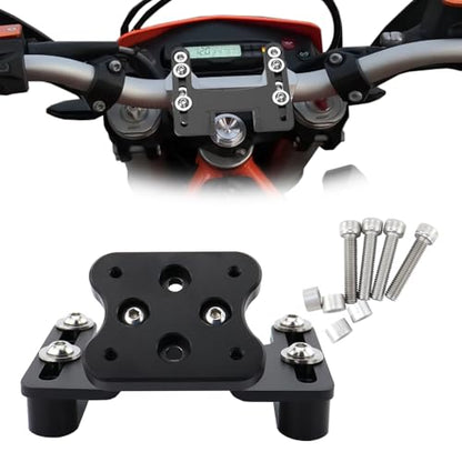 Motorcycle GPS Mount Bracket Phone Navigation Holder Fit for Husqvarna TC/TE/FC/FE/TX/FX 125-501, Compatible with Garmin/Tomtom Mount (AMPS Hole)