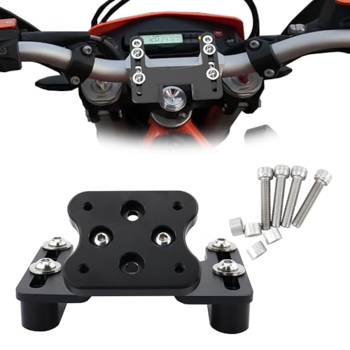 Motorcycle GPS Mount Bracket Phone Navigation Holder Fit for Husqvarna TC/TE/FC/FE/TX/FX 125-501, Compatible with Garmin/Tomtom Mount (AMPS Hole)