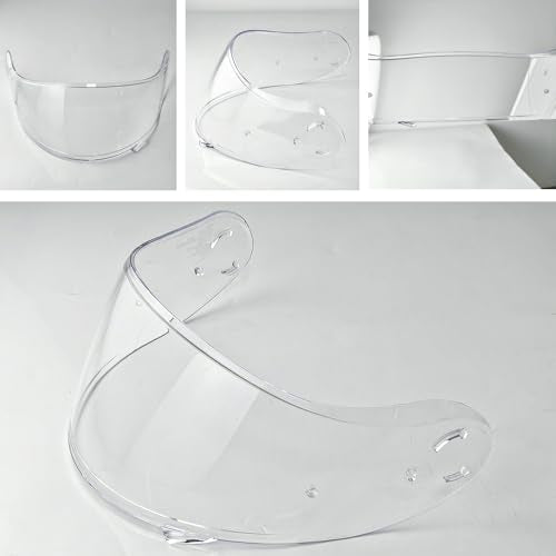 Neotec 2 Helmet Visor Replacement.CNS-3 Motorcycle Helmet Shield UV Protection Compatible with Neotec 2 (Clear) - color: Clear