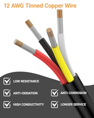 12 AWG 2 Pin DTP Connector, 2 Way Automotive Waterproof Electrical Connectors Heavy Duty, 12 Gauge Cable Wire Male and Female Quick Connect Harness for Car Truck Boat LED-3 Pack - style: 2 Pin:12AWG