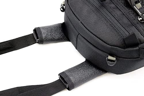 Chase Harper USA 450 Strap Mount Tank Bag - Water-Resistant, Tear-Resistant, Industrial Grade Ballistic Nylon with Anti-Scratch Rubberized Polymer Bottom, Adjustable Strap Mounting - style: 450 Tank Bag - Strap Mount