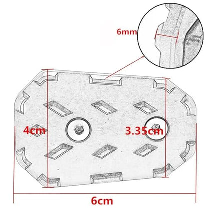 Motorcycle Rear Foot Brake Lever Pedal Enlarge Extension Peg Pad Extender for H&ONDA CB500 CB 500 X CB500X 2019-2023 2021 2022(Black) - color: Black