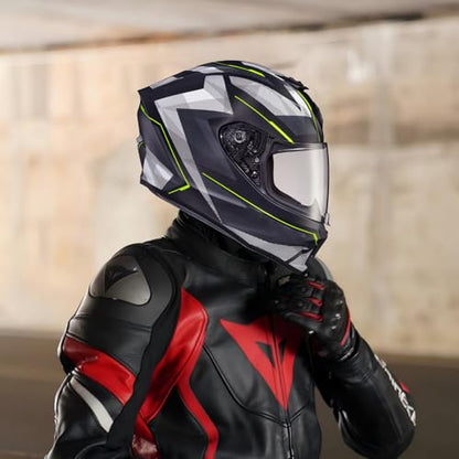 R420 Visor Shield Repalcement, UV Protection Outer Face Helmet Shield Compatible with R420 Motorcycle Accessories (Clear) - color: Clear