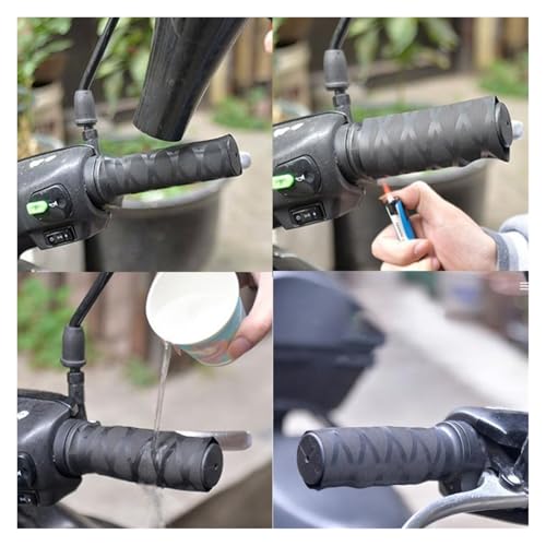 Motorcycle Heat Shrinkable Non-Slip Handle Rubber Sleeve Handlebar Covers for BM&W R1250GS R1200GS LC ADV F750GS F850GS F900R Handlebars Grips - color: Handlebar-Blue