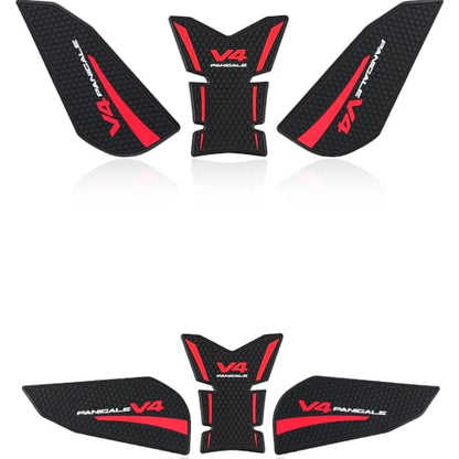 V4 S Carbon Tank Grip Anti-slip Stickers Decals Knee Pad For Ducati Panigale V4 V4 S 2025+ Tank Pads Accessories (1 Set) - color: 1 Set