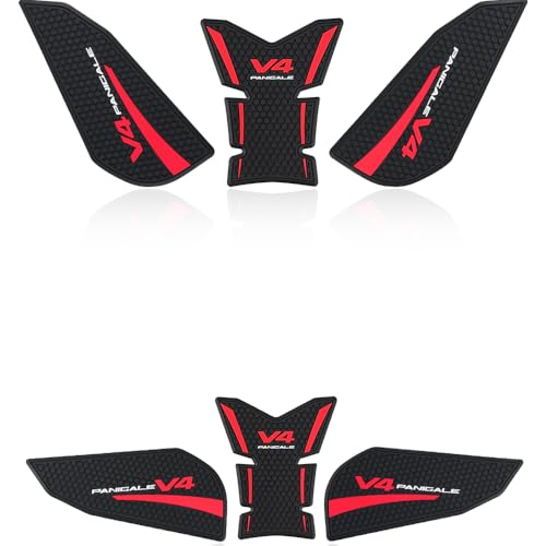 V4 S Carbon Tank Grip Anti-Slip Stickers Decals Knee Pad for Ducati Panigale V4 V4 S 2025+ Tank Pads Accessories (Top) - color: Top