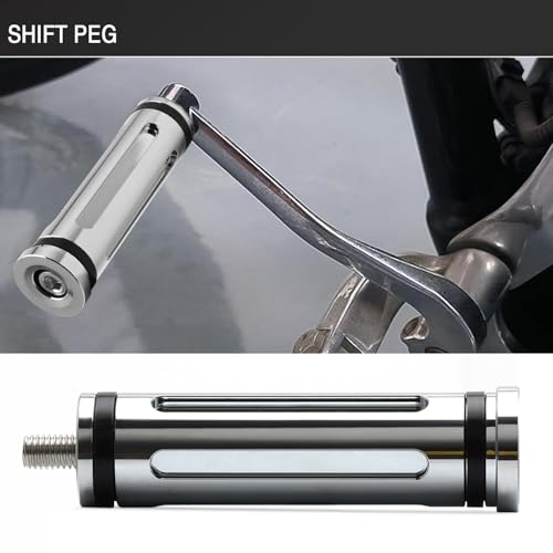 Motorcycle Extended Shifter Peg Toe Foot Shift Peg for Harley Softail Sportster Dyna Touring Road King Street Glide Road Glide Fat Bob (Chrome) - color: Chrome
