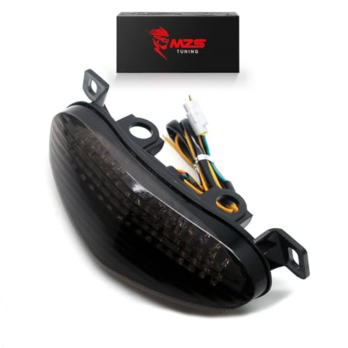 MZS Motorcycle Tail Light Turn Signal LED Integrated Blinker Smoke Compatible with EX 650 EX650 ER6n ER6f 2009-2011 / KLZ1000 KLZ 1000 2012-2018 / EX400 2011-2013 / ER-4N 2011-2013 - size: ER6N/EX650/KLZ1000