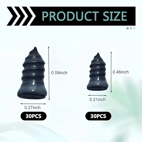 61PCS Tire Repair Rubber Nail, Vacuum Tire Repair Spiral Rubber Studs Kit, Self-Service Tire Screw Plugs Quick Repairs Tool with Screwdriver for Most Vehicle Tractor Tires Puncture Repairs - size: 60 PCS + Screwdriver