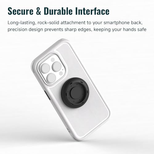 Universal Interface for Quick Launch Magnetic Motorcycle Phone Mount, Compatible with Quick Launch Series Phone Holder, 360° Blind Installation (QU01-Universal Interface) - style: QU01