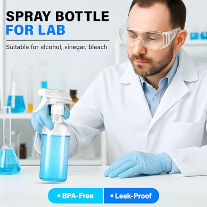 Spray Bottles for Cleaning 16.9 oz/500 ml Water Empty Spray Bottle Heavy Duty Plastic Clear Squirt Mist Spray Bottle for Hair Plants Pets Alcohol Lab Oil Sprayer Roller Bottles(1Pcs)