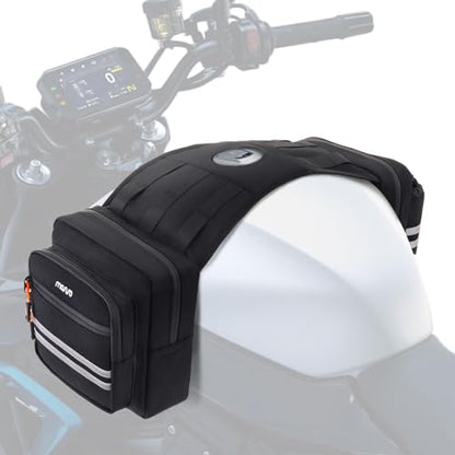 MOSISO ATV Tank Bag, ATV Saddle Bags Storage Luggage with Waterproof Cooler Pocket Compatible with Most ATVs, Motorcycles, Four-wheelers and Snowmobiles, Black
