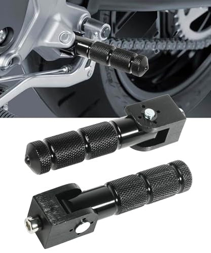 SCUARI Motorcycle Foot Pegs,Car Accessories Foot Pegs,8MM Foot Pegs for Motorcycles,90 Degree Foldable Motorcycle Foot Peg,Aluminum Passenger Foot Pegs Supports,Fit for Bicycles Electric Bikes ATV
