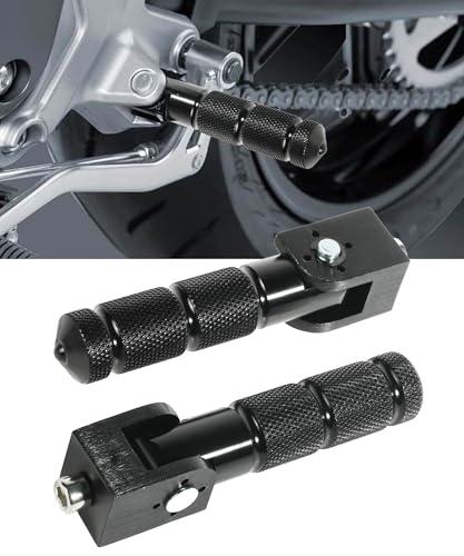 SCUARI Motorcycle Foot Pegs,Car Accessories Foot Pegs,8MM Foot Pegs for Motorcycles,90 Degree Foldable Motorcycle Foot Peg,Aluminum Passenger Foot Pegs Supports,Fit for Bicycles Electric Bikes ATV