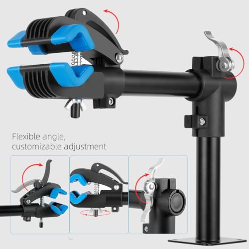 Urban Deco Bike Repair Stand Bench Mount Bike Stand Wall Mounted Bike Work Stand Bicycles Maintenance Rack Bike Clamp for Road Mountain Bike,Road Bike - size: 13.6 inch straight