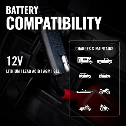 Battery Tender Female Cigarette Lighter Adapter - Connects Battery Tender Charger to Standard 12V Cigarette Lighter Socket - SAE Quick-Connect to 12V Socket Adapter - 081-0069-8