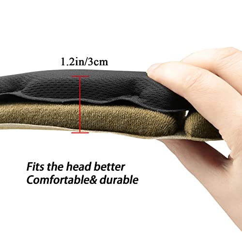 Tactical Helmet Pads - Universal Replacement Internal Memory Foam Pad Inserts for ACH, MICH, EXF Helmets - color: Khaki