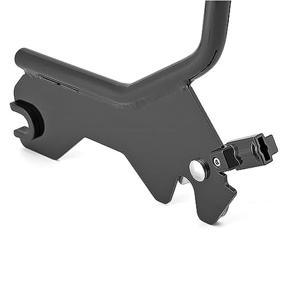 Mofun Tall Gloss Black Detach Passenger Backrest Sissy Bar with Pad Compatible with Harley Softail Deluxe Heritage Classic Street Bob 2018-2025 etc