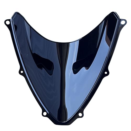 Motorcycle Double Bubble Windshield Windscreen Visor Air Flow Deflector Compatible with Suzuki GSXR 600 750 2006-2007