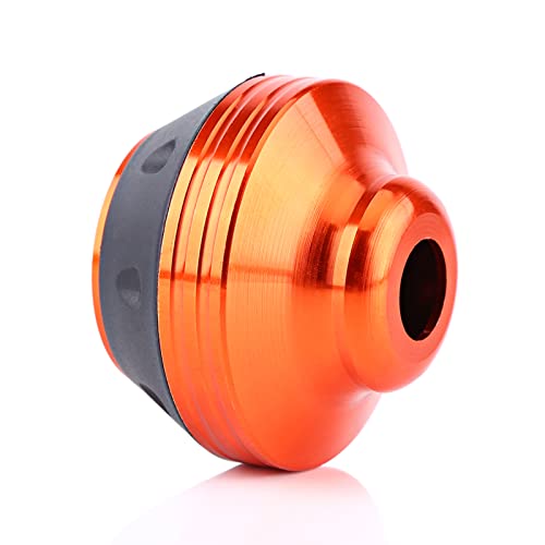 Motorcycle Front Fork Frame Sliders CNC Aluminum Alloy Axle Sliders 2.3 x 1.8 x 0.6 in with 0.6 in Hole LED Cup Protector Fall Buffer for Sport Bike Riders - color: Orange
