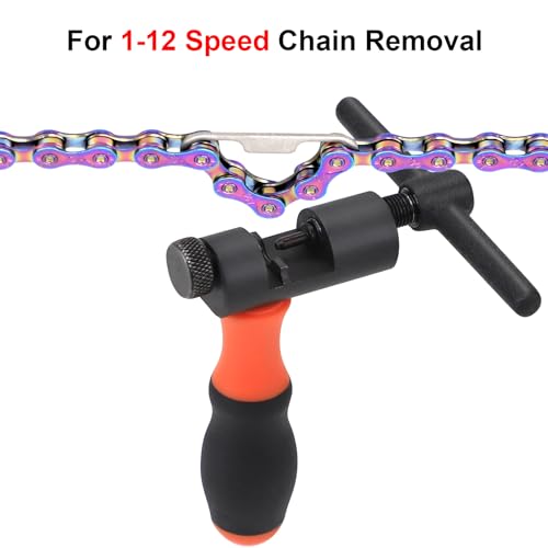 Universal Bike Chain Tool Kit with Bike Breaker Main Chain Pliers Chain Checker for Road MTB Bike 1-12 Speed Chain Disassemble Chain Splitter and Breaker - color: Bike Chain Tool Kit