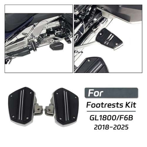for Hon&da Golden Wing 1800 Twin Rail Brake Pedal Cover GL1800 Tour DCT Airbag F6B 2018-2025 Motorcycle Passenger Foot Footrest Kit Pegs Pedals Foots