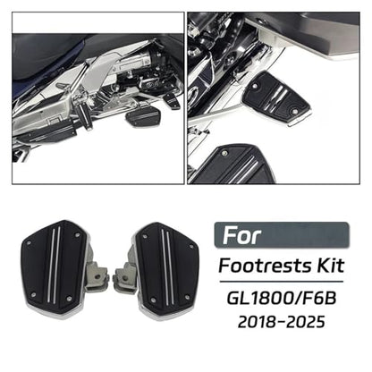 for Hon&da Golden Wing 1800 Twin Rail Brake Pedal Cover GL1800 Tour DCT Airbag F6B 2018-2025 Motorcycle Passenger Foot Footrest Kit Pegs Pedals Foots