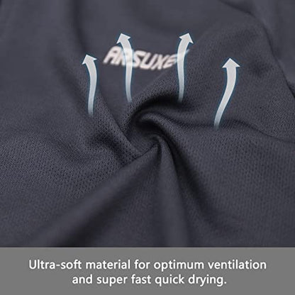ARSUXEO Men's Full Zipper Long Sleeves Cycling Jersey Bicycle BikingBike Shirt 6030 - color: Dark Gray, size: Small