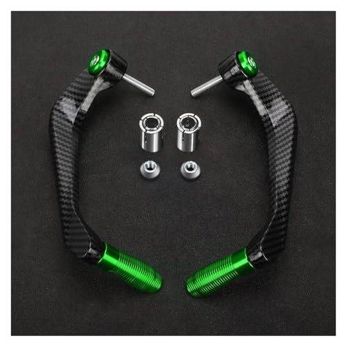 Motorcycle CNC Handlebar Handguard Brake Clutch Levers Hand Guard Protector For Ducati Monster 821 695 696 797 1200 1200S 1100(Verde) - color: Verde