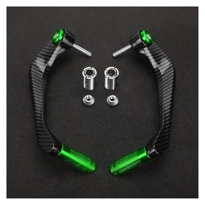 Motorcycle CNC Handlebar Handguard Brake Clutch Levers Hand Guard Protector For Ducati Monster 821 695 696 797 1200 1200S 1100(Verde) - color: Verde