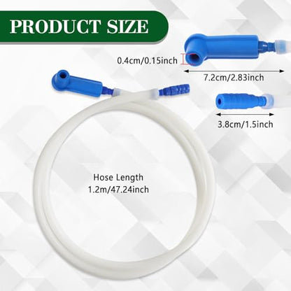 Brake Fluid Bleeder Hose, Brake Fluid Bleeder Kit, 3.93 Ft Car Brake Bleeding Hose Oil Fluid Extractor Tool with Adapter, Replacement Tube for Car Motorcycle Braking System Repair Tool (1.2M) - color: 1.2M