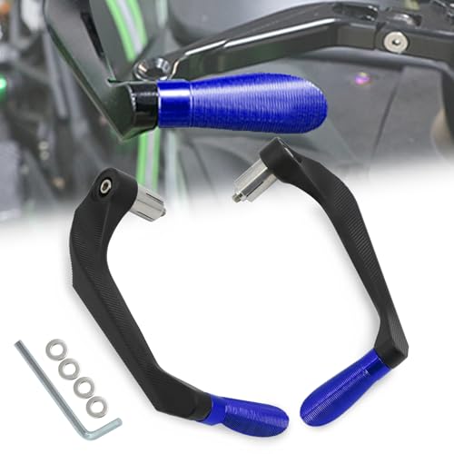CHIFUN 7/8" Motorcycle Brake Clutch Lever Guard Protector Universal Aluminum Hand Guard Replacement for Yamaha Kawasaki Suzuki Honda Ducati BMW Motorbike Scooters Mountain Bikes(Blue) - color: Blue