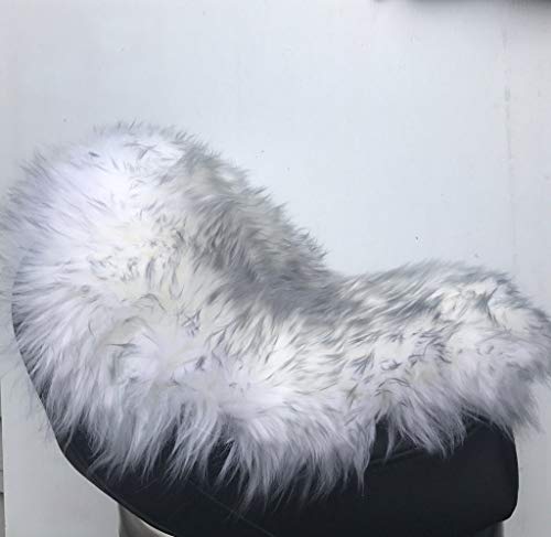 Large Sheepskin Buttpad® - Motorcycle Seat Pad (Long Hair Twilight)
