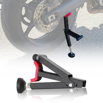 Motorcycle Stand Rear Wheel Stand,Foldable Convenient Dirt Bike Lift Universal for All Most Dirt Pit Bike Motorcycle Naked Cruiser Black - color: Black