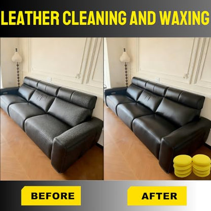 4" Sponge Detailing Applicator Pad, Car Wax Applicator, Yellow, 8 Pack no Compression Buffing & Detail Polishing Foam Pads for Car, Bathroom, Leather Cleaning and Fine Polishing